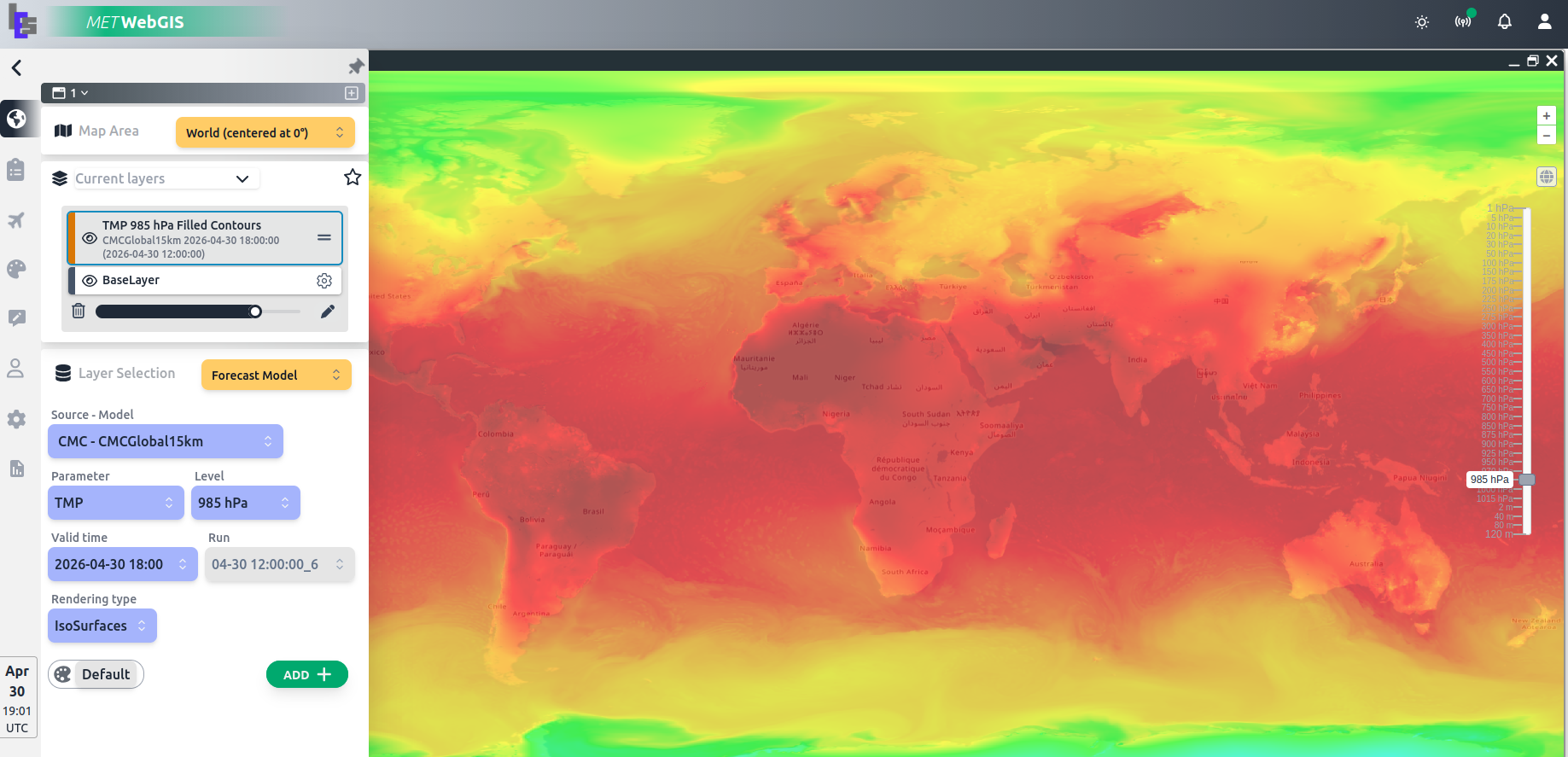 3D-Globe Data Layers
