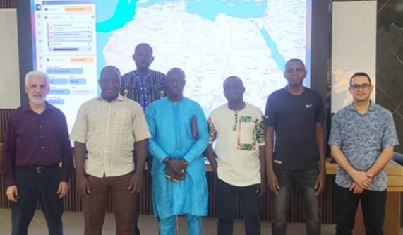 IES team at ANAM site acceptance in Burkina Faso